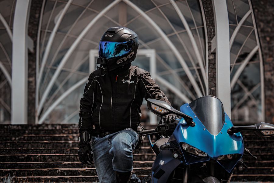 Chaqueta textil para moto deportiva