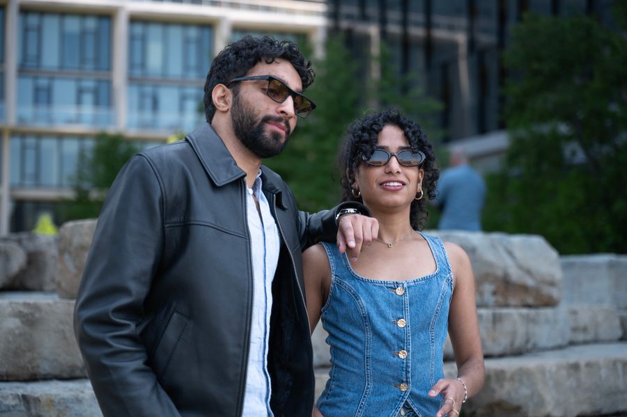Pareja de moda en Chicago
